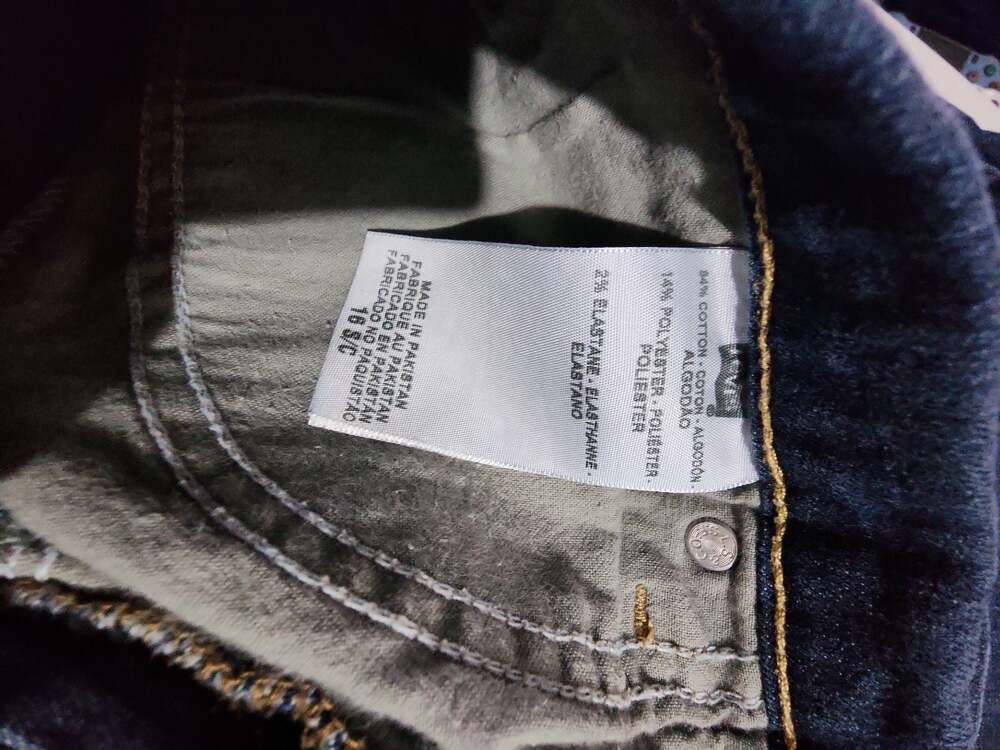 Levi's Perfectly Slimming 512 Bootcut Jeans Size 16 S/C Vintage/ Worn - Picture 2 of 5